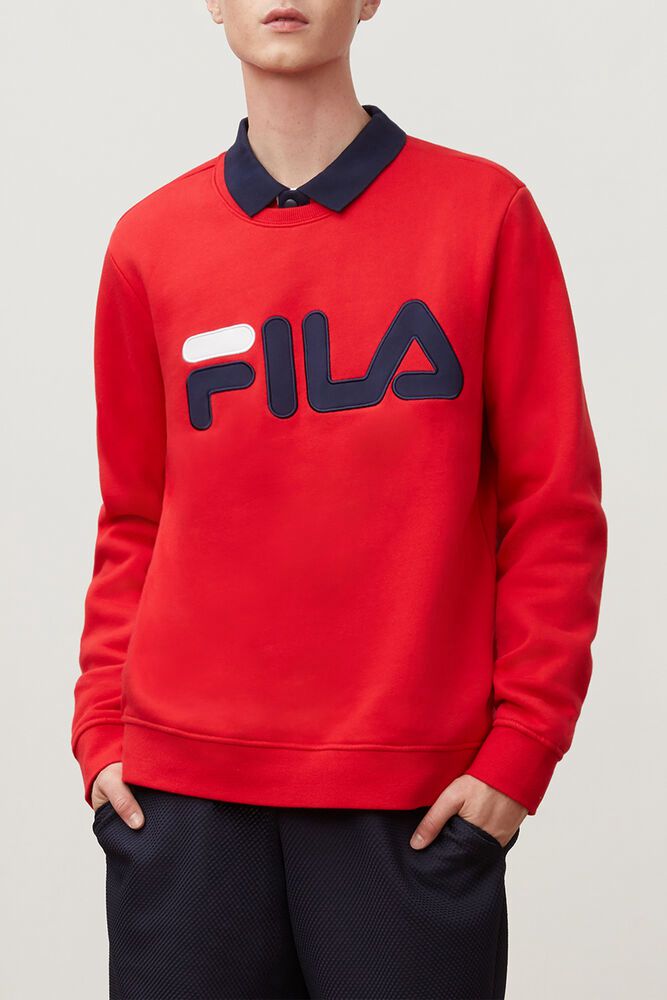 Fila Miesten Collegepaita Regola Punainen - FNQO-49657